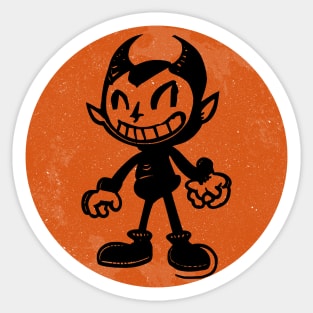 Vintage Devil mascot Sticker